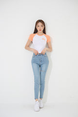 NNYラグランクロップTシャツ/TOP(9246) NNY Nagran Crop Tee