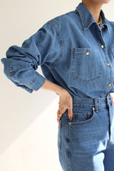 シリアルデニムBL ポケットシャツ/CEREAL DENIM BL / POCKET SHIRT
