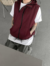 No.0028 O nylon hood VEST (3color)