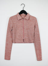 ビーフカラージップアップTシャツ / Beef collar zip-up T-shirt (4color)