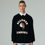 アーチプリンティングスウェット/ARCH PRINTING SWEAT SHIRT-BLACK