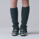 ALPACA LEG WARMERS, CHARCOAL