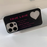 トゥルーラブハートフォトカードフレームフォーンケース / True Love Heart Photo Card Frame blackpink Phone Case
