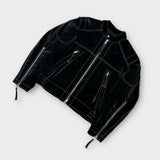 ASCLO Stitch Glossy Biker Jacket (3color)