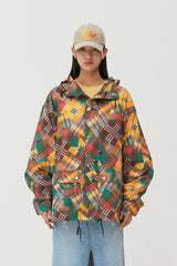 マルチチェックウインドジャケット / Multi Check Wind Jacket_Green Check (6678750920822)
