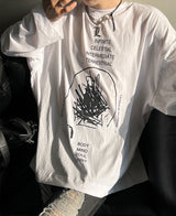 スクラッチスリーブT / Scratch Sleeve Tee (2 color)