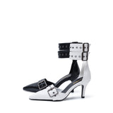 Buckle Point Stiletto Heel(Black)