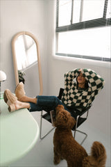 チェックプリーズハンドニットセーター / Check Please Hand-knit Sweater