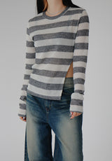 ウエストオープンニット / Waist open knit (4color)