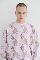 ラッキーオールオーバークルーネック / BSR2223FWPO080 LUCKY ALL OVER CREWNECK PINK