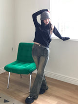 Reese boot-cut denim pants