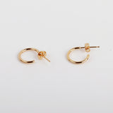 シルバーオープンリングピアス/silver open ring earring (925 silver+18k gold plating)