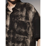 ブリーチダイングストラップシャツ / BLEACH DYEING STRAP SHIRT_BK