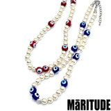 イーブルアイネックレス / EVIL EYE NECKLACE (2COLOR)
