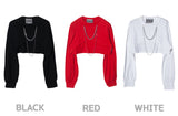 ミッドラインネッククロップTシャツ / (9085) Midline Neck Crop Tee