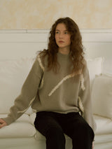 Line half turtleneck knit (6653799465078)