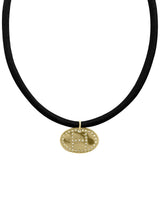 Hole Detail Initials Necklace