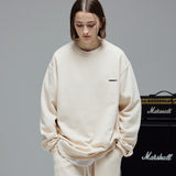 オーバーフィットスウェットシャツ/OVERFIT SWEAT SHIRT-CREAM