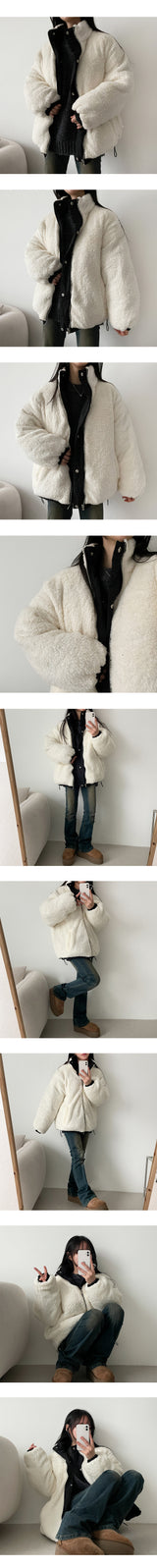 Songi Thick Warm Punching Round Knitwear