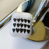 Black Heart AirPods Case_matt