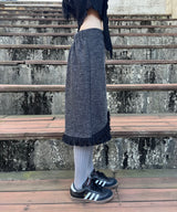 tassel midi skirt