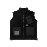 BLEND FLEECE VEST BEIGE / BLACK (4627776176246)