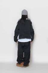 2wayナイロンスェットシャツ / two-way nylon sweatshirt