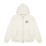 ロゴステッチフードジップアップ / Logo Stitch Hood Zip-up [2 Color]
