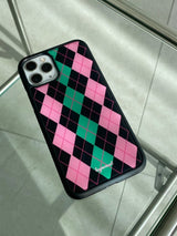 argyle case (black) (6673176854646)