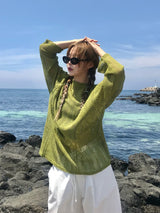 Summer punching knit 