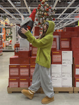 [企画商品] 起毛ピンタックワイドストリングトレーニングパンツ