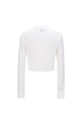 [23SS LSD COLLECTION] グリッドアンバランスニットカーディガン / [23SS LSD COLLECTION] ﻿Grid Unbalance Knit Cardigan