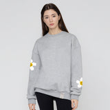 [UNISEX] Multi-tape flower smile drawing sweatshirt