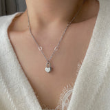 ハートロックユニークネックレス/haj Heart lock unique necklace