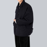 ステンカラーウールハーフコート/Balmacan Wool Half Coat