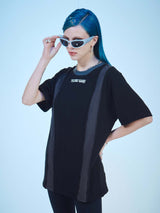 テクノベイビーオーバーロックオーバーフィットT / TECHNO BABY OVERLOCK OVERFIT T (Bk)