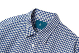 ギンガムチェックシャツS101/Gingham Check shirt S101 Blue