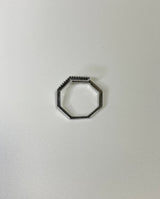 ヘクサゴンクロスリング / hexagon cross ring (925silver)