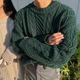 ウノバロックフィッシャーマンオーバーニット