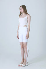 ストリングバイカーショーツ/STRING BIKER SHORTS WHITE
