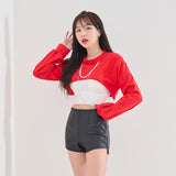 ミッドラインネッククロップTシャツ / (9085) Midline Neck Crop Tee