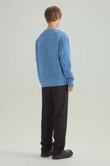 Uロゴ ピグメント スウェットシャツ ブルー / U LOGO PIGMENT SWEATSHIRTS [BLUE] (4413968613494)