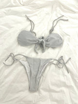 750. パールシャインリボンビキニ / 750. Pearl shine ribbon bikini (pearl ivory)