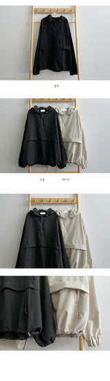 バーンストリングアノラックフード / Burnistring anorak hood