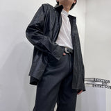 CRベルベットモックネックロングスリーブシャツ/CR Velvet Mock-neck Long-Sleeved Shirt (4 colors)
