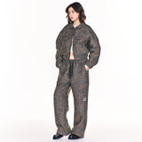 アヴリルツイードワイドロングパンツ/AVRIL TWEED WIDE LONG PANTS (BLUE)