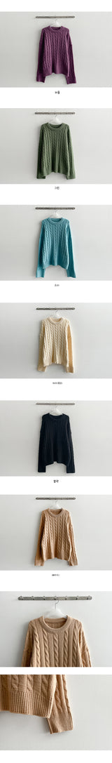 Cree Thick Twisted Round Knitwear