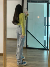 Green Cardigan Top Set (6686020272246)