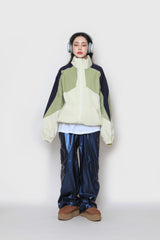トリプルカラードジップアップ / triple-colored zip-up
