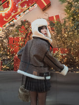 ロープリーツチェックスカート
